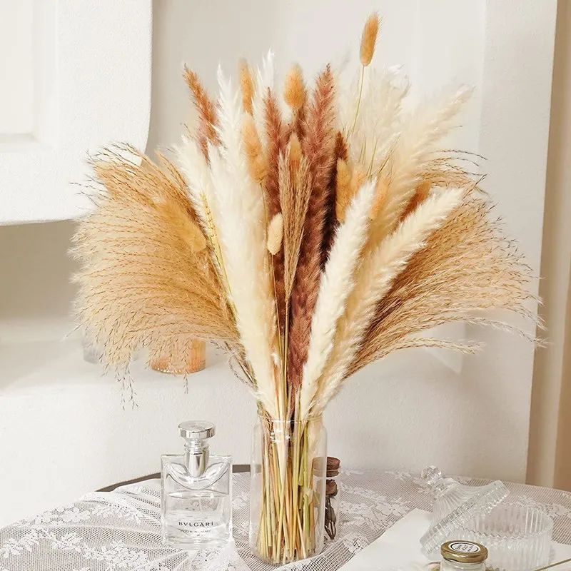 Fluffy Pampas Grass 60 Pcs Artificial Flowers Natural Plants Indoor Boho Decor Home Party Wedding Decoration
Fluffy Pampas Grass 60 Pcs Artificial Flowers Natural Plants Indoor Boho Decor Home Party Wedding Decoration