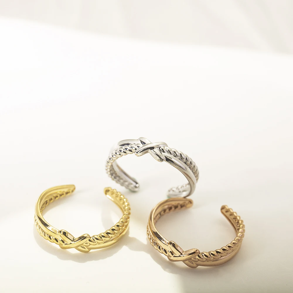 Fashion Woman Stainless Steel Ring Personality Geometric Adjustable Open Finger Rings Girls Punk Party Jewelry Gift
Fashion Woman Stainless Steel Ring Personality Geometric Adjustable Open Finger Rings Girls Punk Party Jewelry Gift