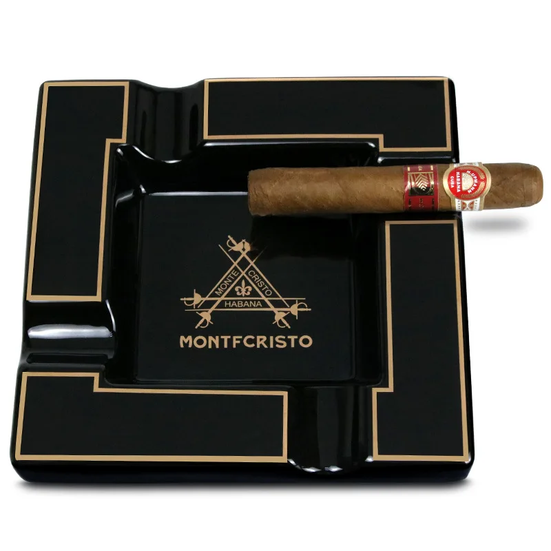 Ceramic Cigar Ashtray Living Room Big Ashtrays MONTECRISTO Household Luxury 4 Slot Cigar Holder Tobacco Smoking Accessories
Ceramic Cigar Ashtray Living Room Big Ashtrays MONTECRISTO Household Luxury 4 Slot Cigar Holder Tobacco Smoking Accessories