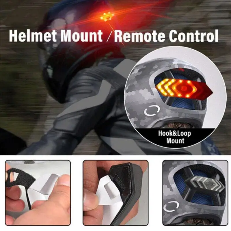 Bike Taillight Turn Signal Warning Light Rear USB Rechargeable Helmet Wireless Remote Control Gravity Sensing Bicycle Tail Light
Bike Taillight Turn Signal Warning Light Rear USB Rechargeable Helmet Wireless Remote Control Gravity Sensing Bicycle Tail Light