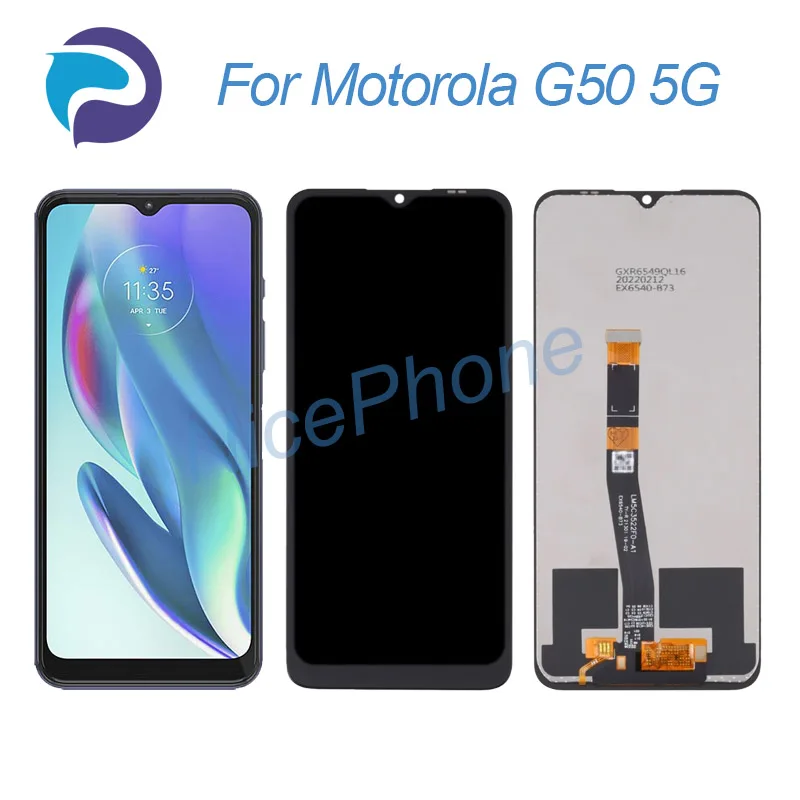 

Для Motorola G50 5G ЖК-дисплей сенсорный экран дигитайзер в сборе Замена 6,5 "XT2149-1 Moto G50 5G экран ЖК-дисплей