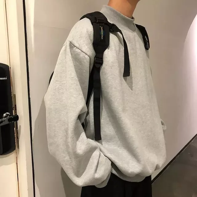 NEW IN Sweatshirt for men's long-sleeved loose Korean style Hong Kong style lovers velvet Preppy half high collar letter shi
NEW IN Sweatshirt for men's long-sleeved loose Korean style Hong Kong style lovers velvet Preppy half high collar letter shi