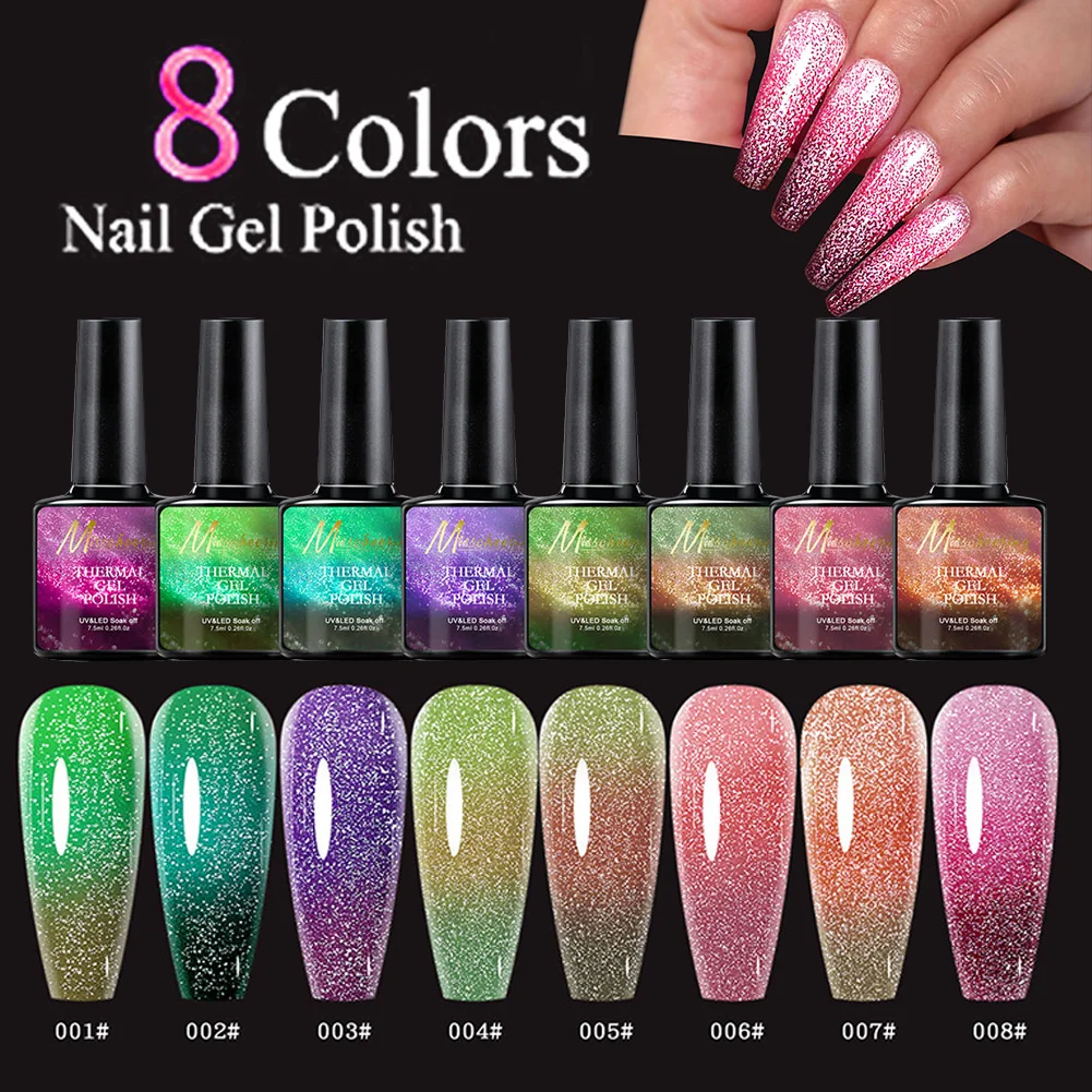 Thermal Aurora Nail Gel Polish Temperature Color Changing Gel Aurora Glitter Nail Gel Varnish Soak Off UV LED Gel Lacquers Nail
Thermal Aurora Nail Gel Polish Temperature Color Changing Gel Aurora Glitter Nail Gel Varnish Soak Off UV LED Gel Lacquers Nail