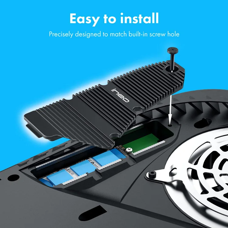 Радиатор для игровой консоли PS5, радиатор NVME M.2 SSD, радиатор жесткого диска, охлаждающая термопрокладка из металлического листа для PS5 M.2, охла...
Радиатор для игровой консоли PS5, радиатор NVME M.2 SSD, радиатор жесткого диска, охлаждающая термопрокладка из металлического листа для PS5 M.2, охла...