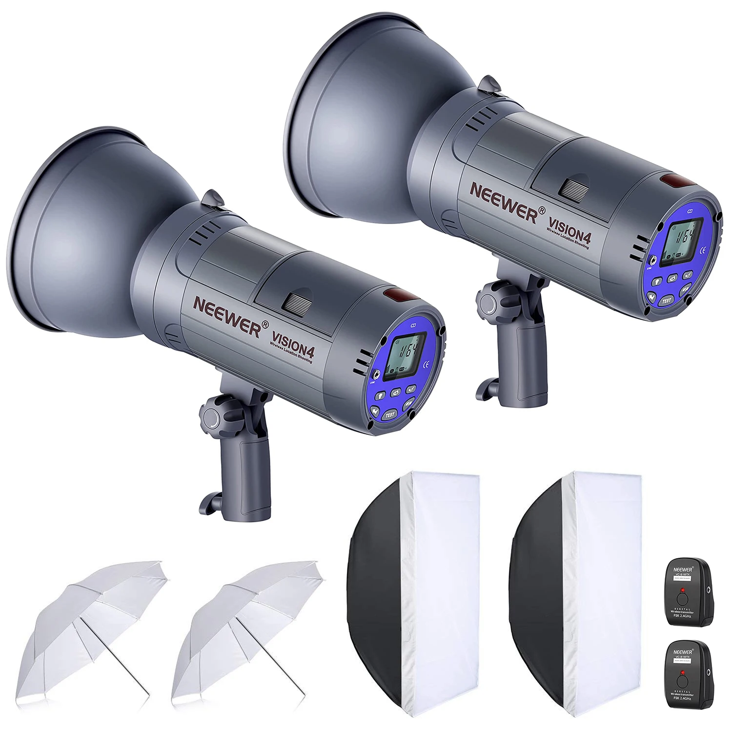 Neewer 600W Battery Powered Outdoor Studio Flash Strobe Lighting Kit:VISION4 Monolight,Translucent Umbrella,Rectangular Softbox
Neewer 600W Battery Powered Outdoor Studio Flash Strobe Lighting Kit:VISION4 Monolight,Translucent Umbrella,Rectangular Softbox
