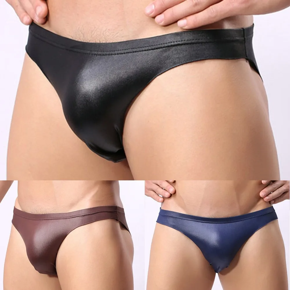 Faux Leather Mens Lingerie Panties Nightwear G-string Thongs Underwear Sexy Low Rise Bikini Bottom New Male Lingerie Black
Faux Leather Mens Lingerie Panties Nightwear G-string Thongs Underwear Sexy Low Rise Bikini Bottom New Male Lingerie Black