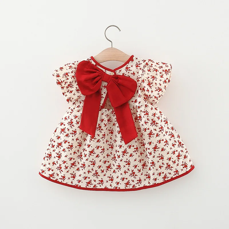 Baby Girl Dress Summer Children's Clothing Infant Baby Clothes Sweet Bow Floral Print Short Sleeve Princess Girls Dresses Gift
Baby Girl Dress Summer Children's Clothing Infant Baby Clothes Sweet Bow Floral Print Short Sleeve Princess Girls Dresses Gift
