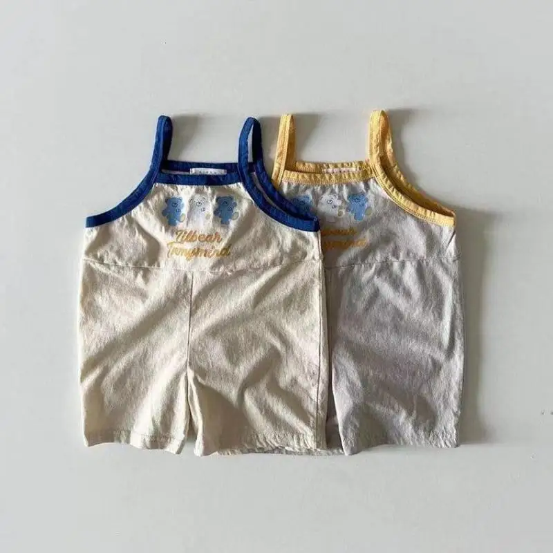 2022 Summer New Baby Cotton Sleeveless Vest Romper Thin Breathable Infant Boy Bear Print Jumpsuit Baby Girl Cartoon Onesie
2022 Summer New Baby Cotton Sleeveless Vest Romper Thin Breathable Infant Boy Bear Print Jumpsuit Baby Girl Cartoon Onesie