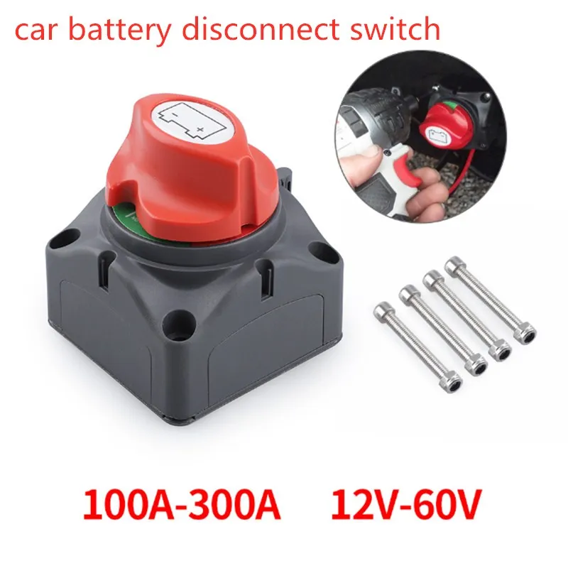 Auto Battery Disconnect Switch 12V 24V Marine 100A 300A Car Dual Battery Switch 3 Position Battery Selector Switch for Car Boat
Auto Battery Disconnect Switch 12V 24V Marine 100A 300A Car Dual Battery Switch 3 Position Battery Selector Switch for Car Boat