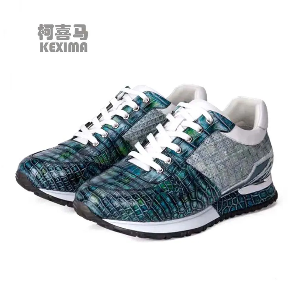 

shenzhuangsanbao new nile crocodile leather shoes for male men leisure shoes male crocodile shoes