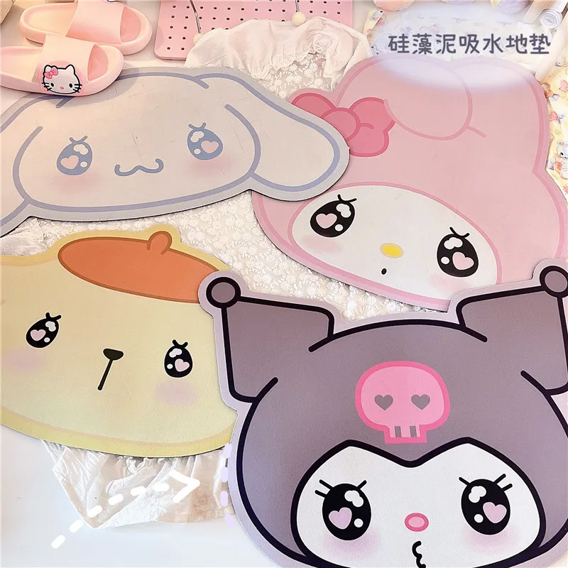 Kawaii Sanrios Cinnamoroll Kuromi Mymelody Pompompurin Cartoon Cute Diatom Absorbent Quick-Drying Waterproof Non-Slip Floor Mat
Kawaii Sanrios Cinnamoroll Kuromi Mymelody Pompompurin Cartoon Cute Diatom Absorbent Quick-Drying Waterproof Non-Slip Floor Mat