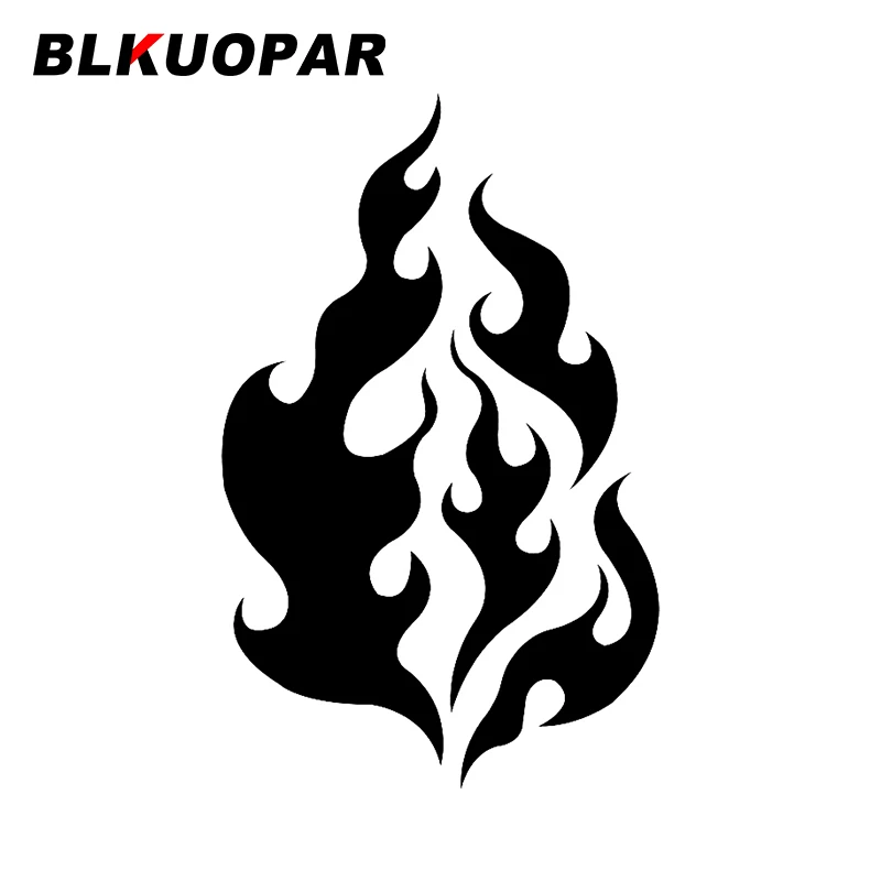 Наклейка на автомобиль BLKUOPAR с принтом племенного пламени, индивидуальная наклейка на окклюзию с царапинами, водонепроницаемая наклейка на окна, мотоцикл, доска для серфинга, автомобильные аксессуары