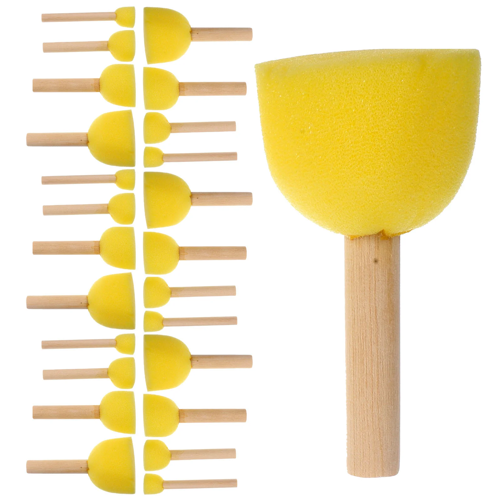 24 Pcs Sponge Finger Painting Brushes Other Supplies Foam Wood Drawing Toys Wooden Handle Pen Child Craft Sponges
24 Pcs Sponge Finger Painting Brushes Other Supplies Foam Wood Drawing Toys Wooden Handle Pen Child Craft Sponges