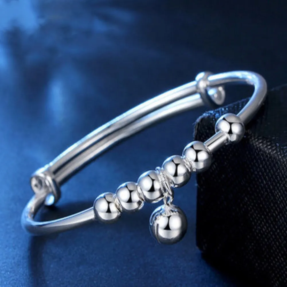 Silver Bracelet Children's Japanese and Korean Version Silver Bracelet Bell Ball Bracelet Bell Ball Bracelet Silver Bracelet
Silver Bracelet Children's Japanese and Korean Version Silver Bracelet Bell Ball Bracelet Bell Ball Bracelet Silver Bracelet