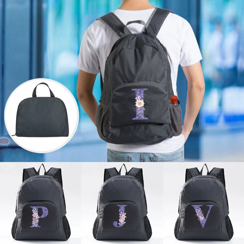 Backpack Women Ultralight Foldable Daypack Men Travel Hiking Outdoor Mountaineering Pack Purple Flower Print Schoolbag Backpacks
Backpack Women Ultralight Foldable Daypack Men Travel Hiking Outdoor Mountaineering Pack Purple Flower Print Schoolbag Backpacks