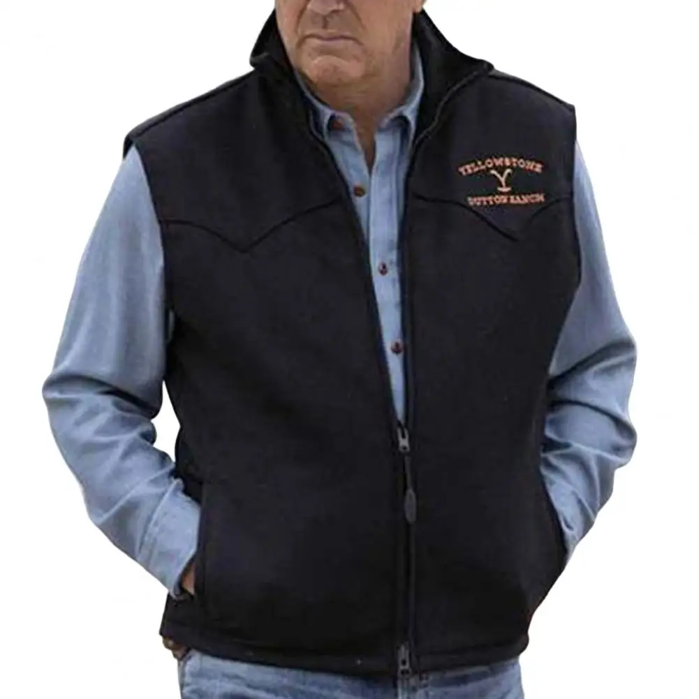 Men Vest Coats Embroidery Letter Zipper Stand Collar Slim Sleeveless Pockets Waistcoat Bomber Jackets for men veste homme
Men Vest Coats Embroidery Letter Zipper Stand Collar Slim Sleeveless Pockets Waistcoat Bomber Jackets for men veste homme