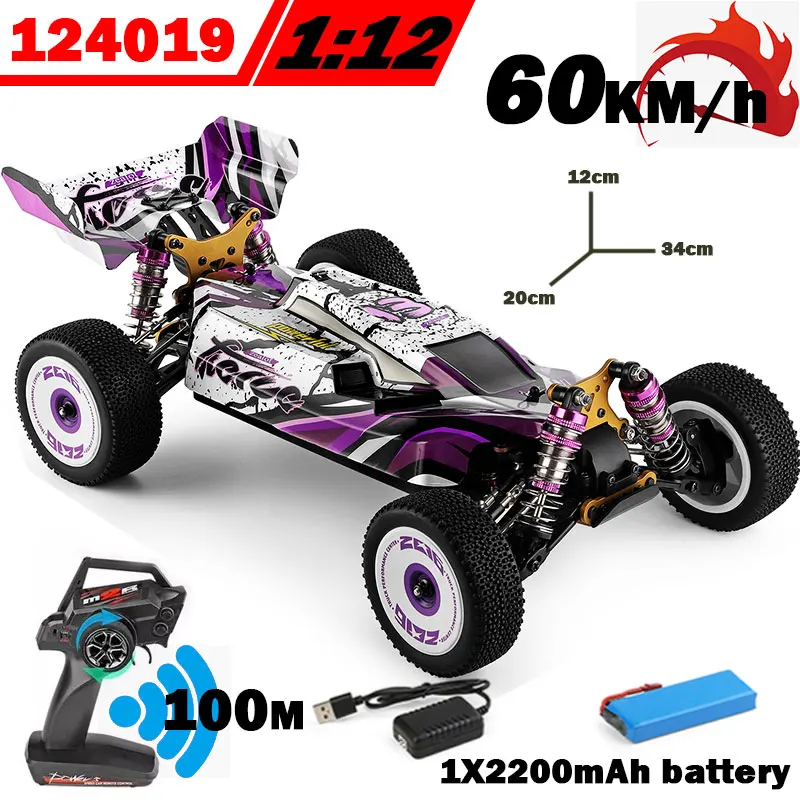 Wltoys 124019 Fast Remote Control RC Car 60km/h 1/12 2.4GHz Off-Road Drift Car RTR 4WD Aluminum Alloy Chassis For Adults
Wltoys 124019 Fast Remote Control RC Car 60km/h 1/12 2.4GHz Off-Road Drift Car RTR 4WD Aluminum Alloy Chassis For Adults