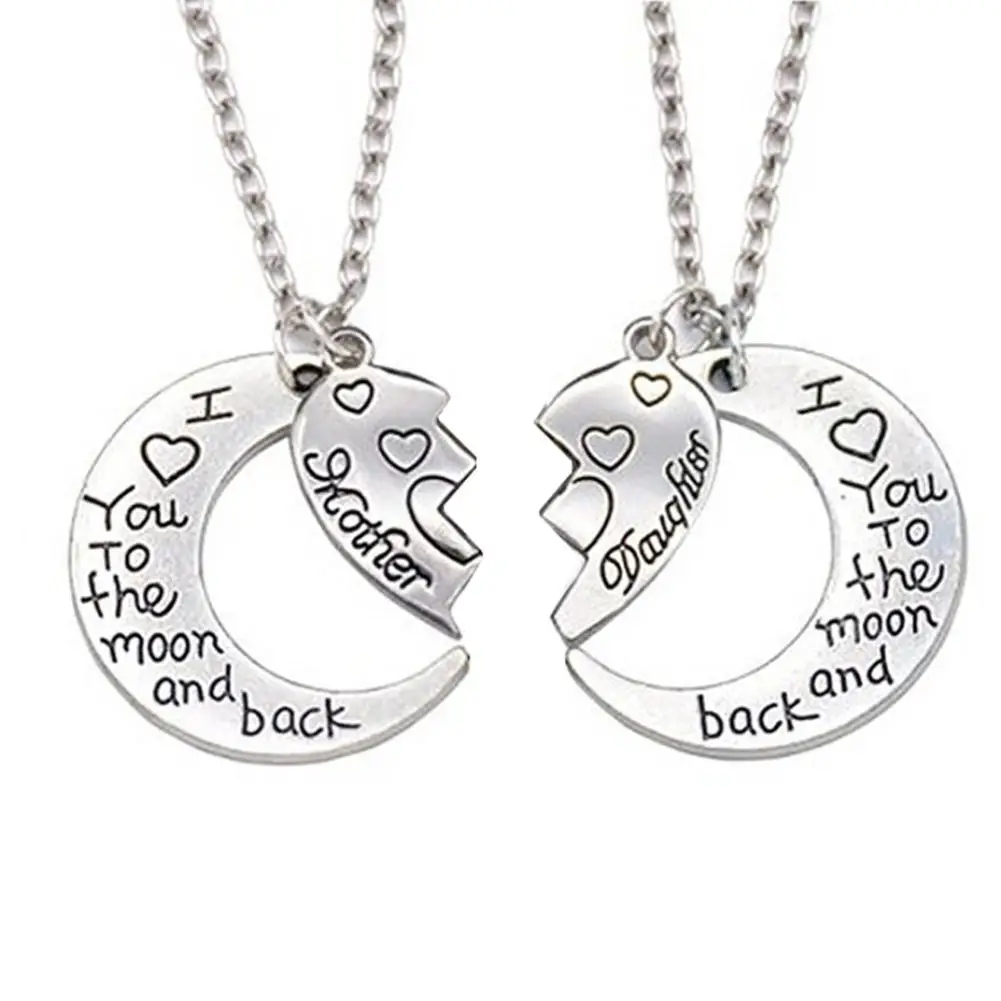 Necklace Casual Decorative Lightweight I Love You To The Moon And Back Mom Daughter Choker for Club Collares Para Mujer 목걸이
Necklace Casual Decorative Lightweight I Love You To The Moon And Back Mom Daughter Choker for Club Collares Para Mujer 목걸이