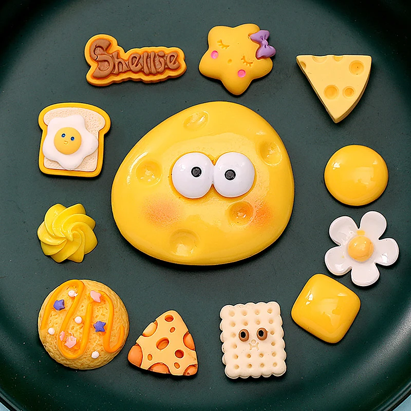 13Pcs Kawaii Cute Cheese Fake Food Flat back Resin Cabochon Embellishments for Scrapbooking Craft DIY Decoration Accessories
13Pcs Kawaii Cute Cheese Fake Food Flat back Resin Cabochon Embellishments for Scrapbooking Craft DIY Decoration Accessories
