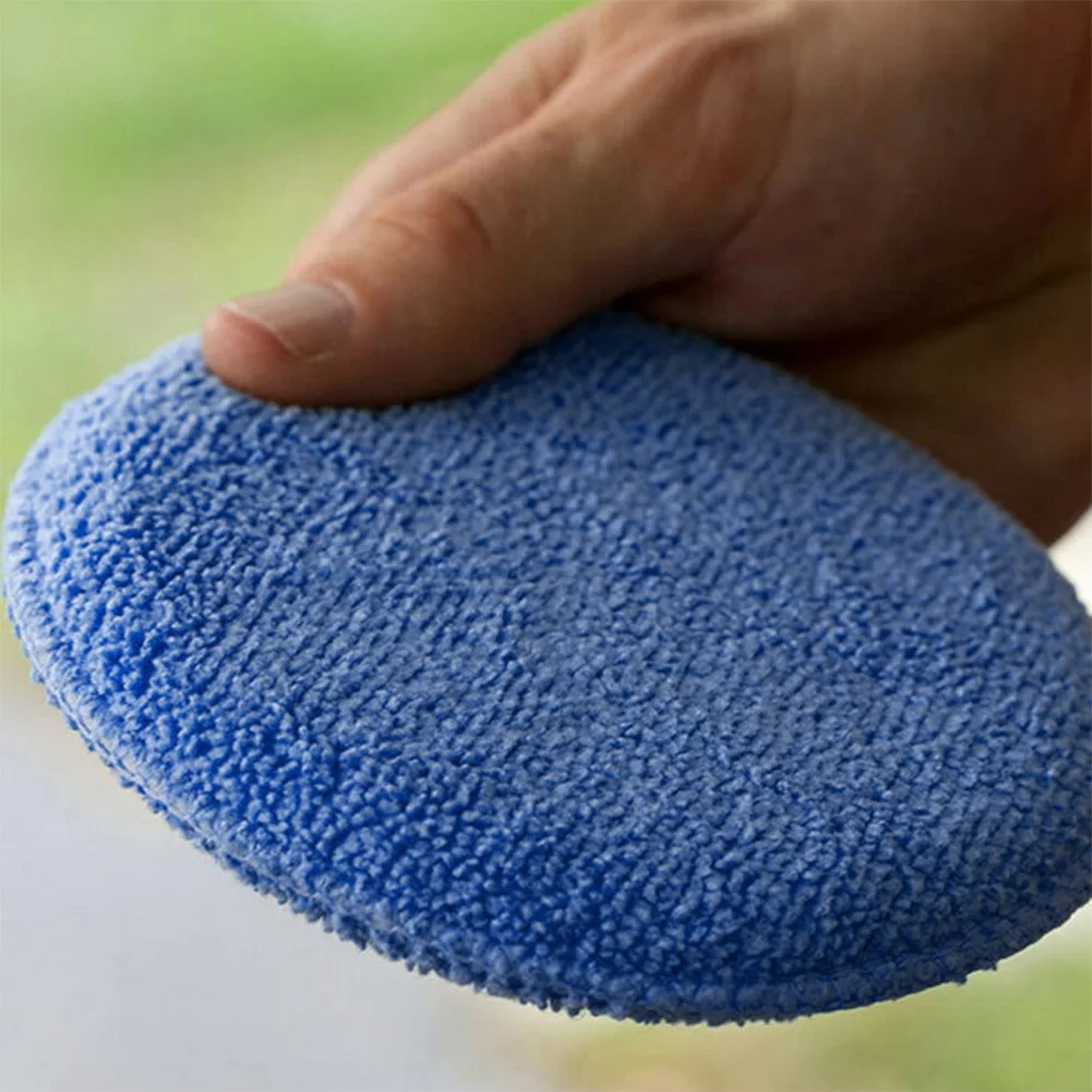 

24pcs/set 5 Inch Car Cleaning Polish Pads Foam Sponge Soft Foam Applicator Wax Sponge Dust Remove Microfiber Waxing Care Pads