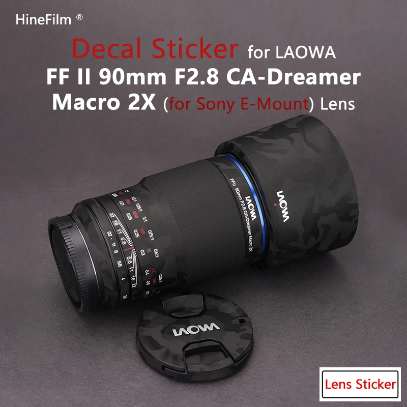 LAOWA FFⅡ 90mm F2.8 Macro 2X Lens Decal Skins Wrap Film FF II 90 F2.8 CA-Dreamer Macro 2X Lens Protector Anti-scratch Cover
LAOWA FFⅡ 90mm F2.8 Macro 2X Lens Decal Skins Wrap Film FF II 90 F2.8 CA-Dreamer Macro 2X Lens Protector Anti-scratch Cover