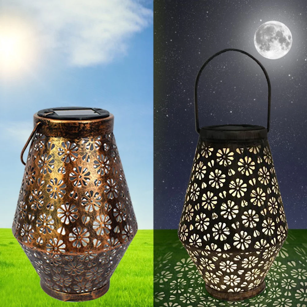 LED Retro Garden Solar Lamp Hollow Projection Hanging Lantern Light Metal Solar Led Light Outdoor Waterproof Landscape Light
LED Retro Garden Solar Lamp Hollow Projection Hanging Lantern Light Metal Solar Led Light Outdoor Waterproof Landscape Light