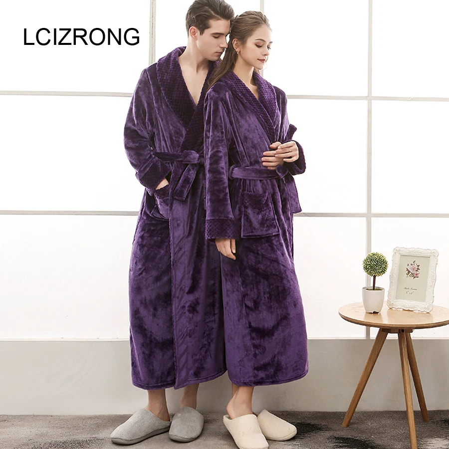 Winter Long Sleeve Couple Dressing Gown Bathrobes Women Robes Unisex Bath Robe Large Size Thicken Warm Sexy Bridesmaid
Winter Long Sleeve Couple Dressing Gown Bathrobes Women Robes Unisex Bath Robe Large Size Thicken Warm Sexy Bridesmaid