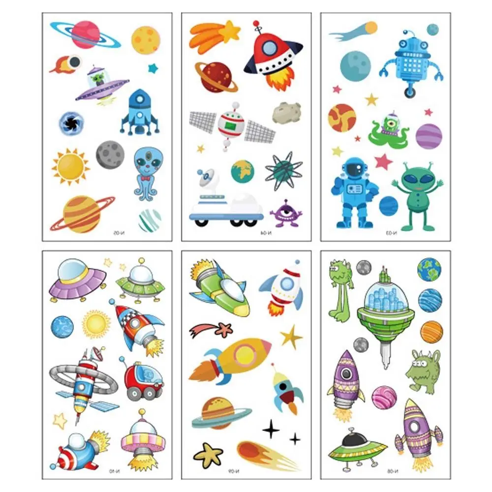 Spaceship Automobile Off-road Vehicle Space Children Toy Kids Fake Tattoos Cartoon Temporary Sticker Children Tattoo Stickers 
Spaceship Automobile Off-road Vehicle Space Children Toy Kids Fake Tattoos Cartoon Temporary Sticker Children Tattoo Stickers