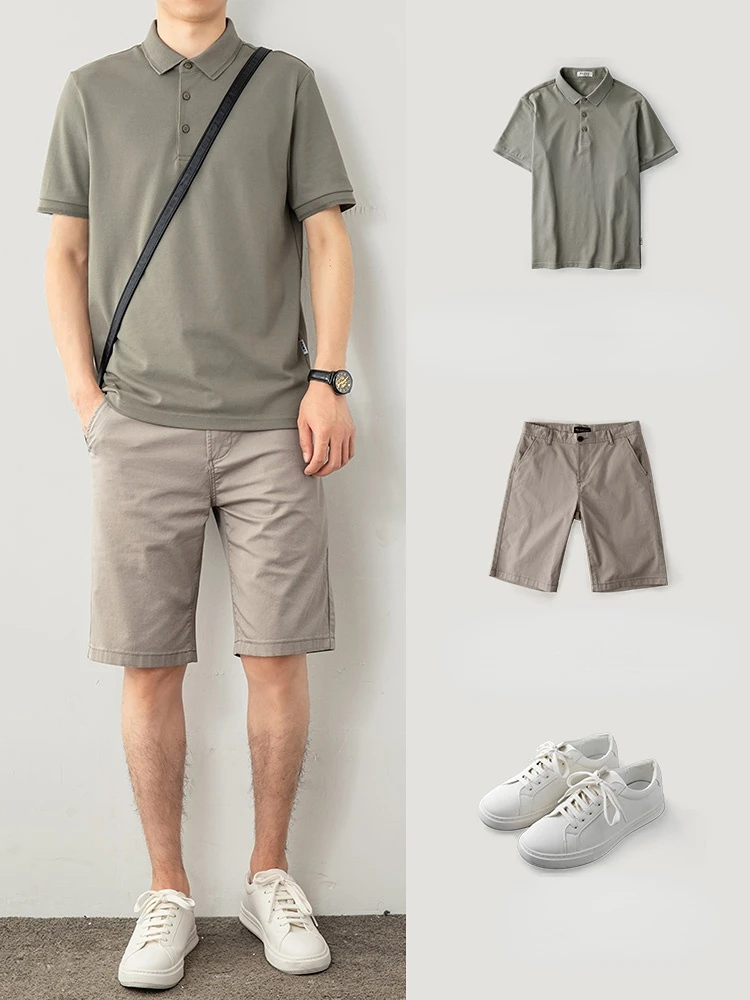 Fashion Men Solid Color Polo Shirt Set 2 Piece Suit Casual Tracksuits Business Outfits Summer Short Sleeve Fitness Clothes A15
Fashion Men Solid Color Polo Shirt Set 2 Piece Suit Casual Tracksuits Business Outfits Summer Short Sleeve Fitness Clothes A15