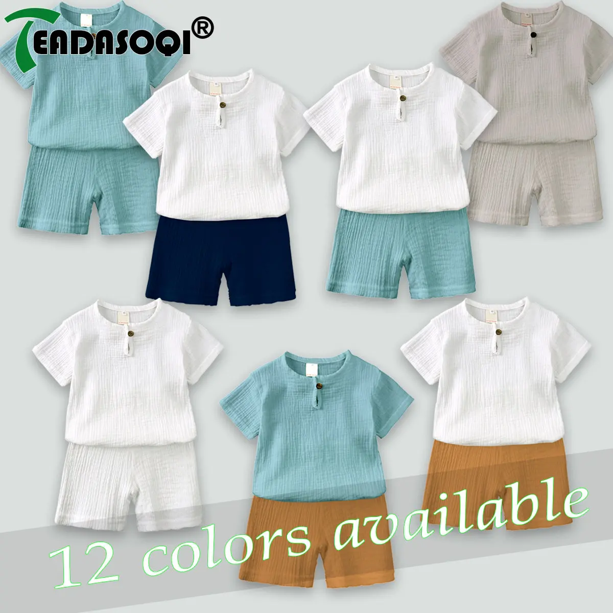 Cotton and linen home series Summer Kids Baby Girls Boys Solid Top T-shirts+shorts Toddler Children Clothing Set 2pcs
Cotton and linen home series Summer Kids Baby Girls Boys Solid Top T-shirts+shorts Toddler Children Clothing Set 2pcs