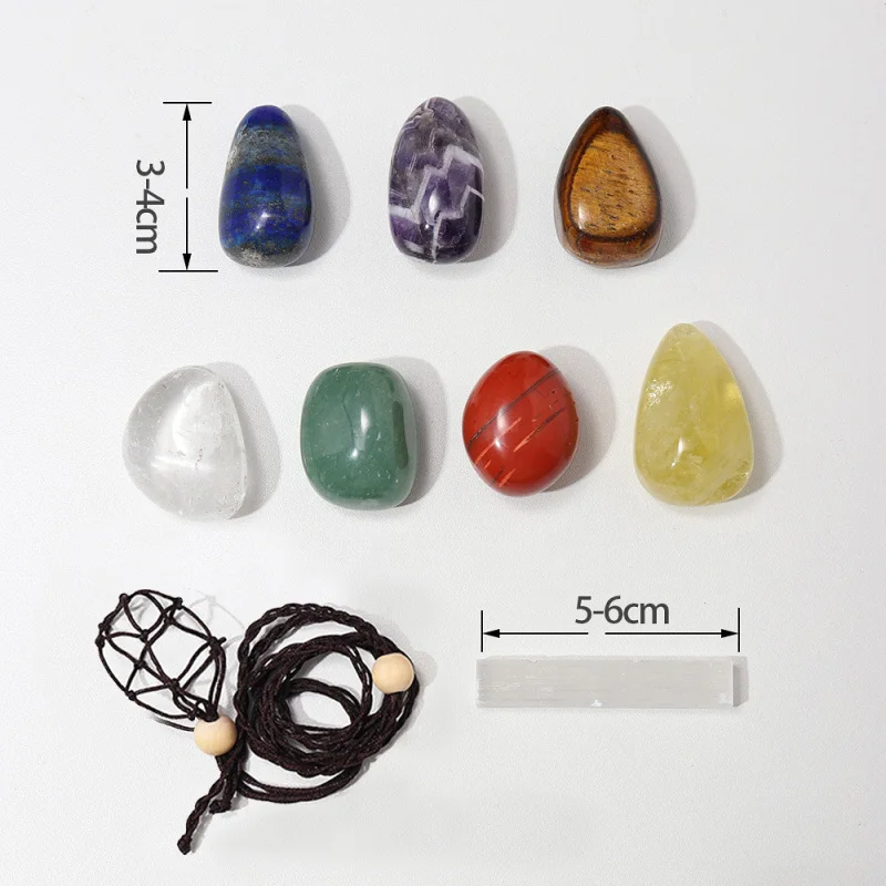 Hand Polished Crystal Stone Net Bag Pendant Gift Box Set DIY Home Hanging Ornaments
Hand Polished Crystal Stone Net Bag Pendant Gift Box Set DIY Home Hanging Ornaments