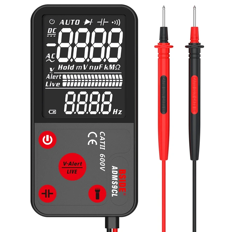 Цифровой мультиметр BSIDE ADMS9CL, ЖК-дисплей, TRMS 9999 отсчетов, ультрапортативный тестер Ом, вольт, ампер, Черный мультиметр
Цифровой мультиметр BSIDE ADMS9CL, ЖК-дисплей, TRMS 9999 отсчетов, ультрапортативный тестер Ом, вольт, ампер, Черный мультиметр