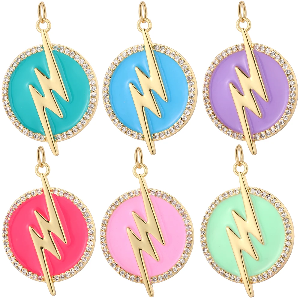 Lightning Designer Charms Boho Enamel Dangle Charms for Jewelry Making Supplise Gold Color Diy Earring Bracelet Necklace
Lightning Designer Charms Boho Enamel Dangle Charms for Jewelry Making Supplise Gold Color Diy Earring Bracelet Necklace
