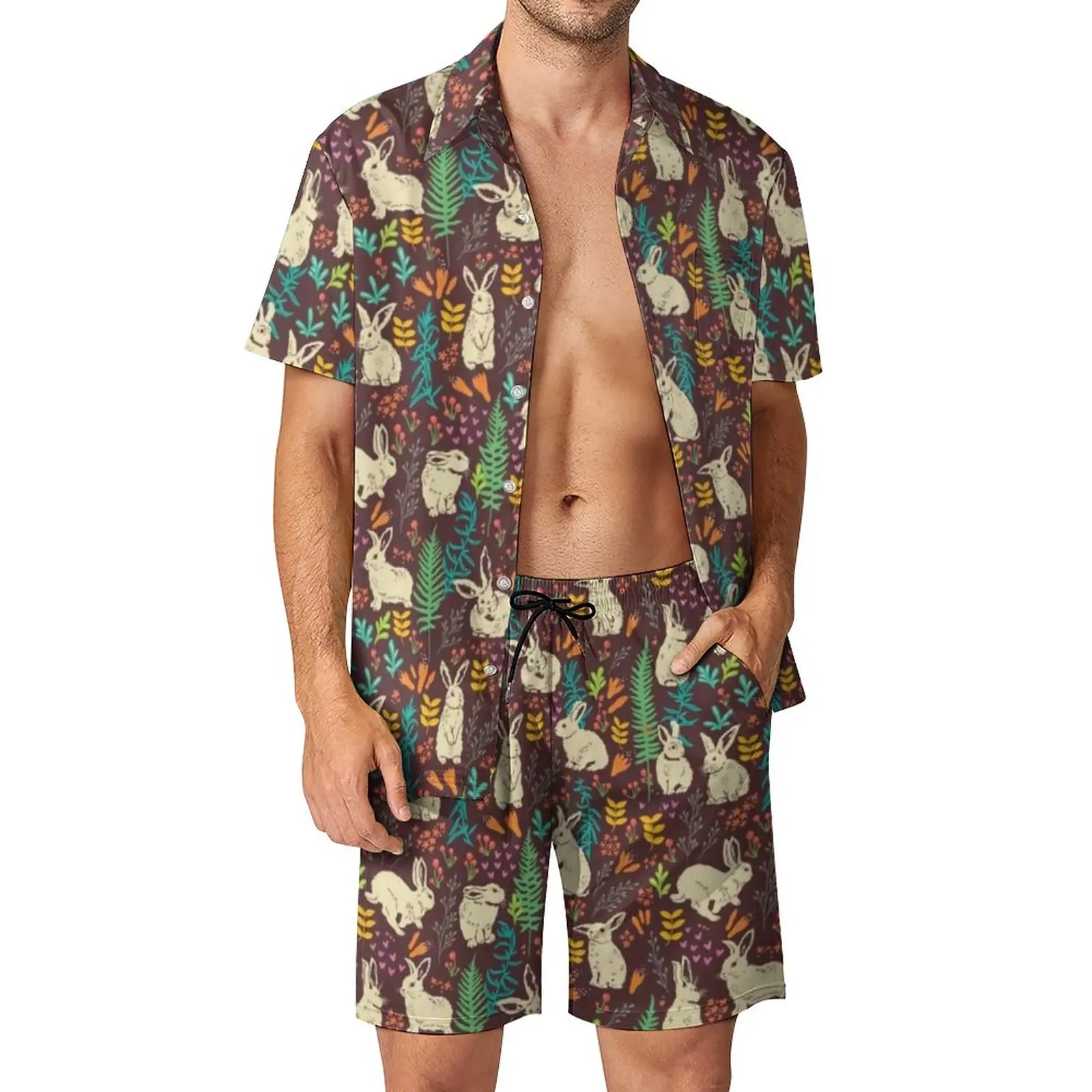 Happy Easter Beach Men Sets Floral Pattern With White Rabbits Casual Shirt Set Summer Graphic Shorts Two-piece Vintage Suit 3XL
Happy Easter Beach Men Sets Floral Pattern With White Rabbits Casual Shirt Set Summer Graphic Shorts Two-piece Vintage Suit 3XL