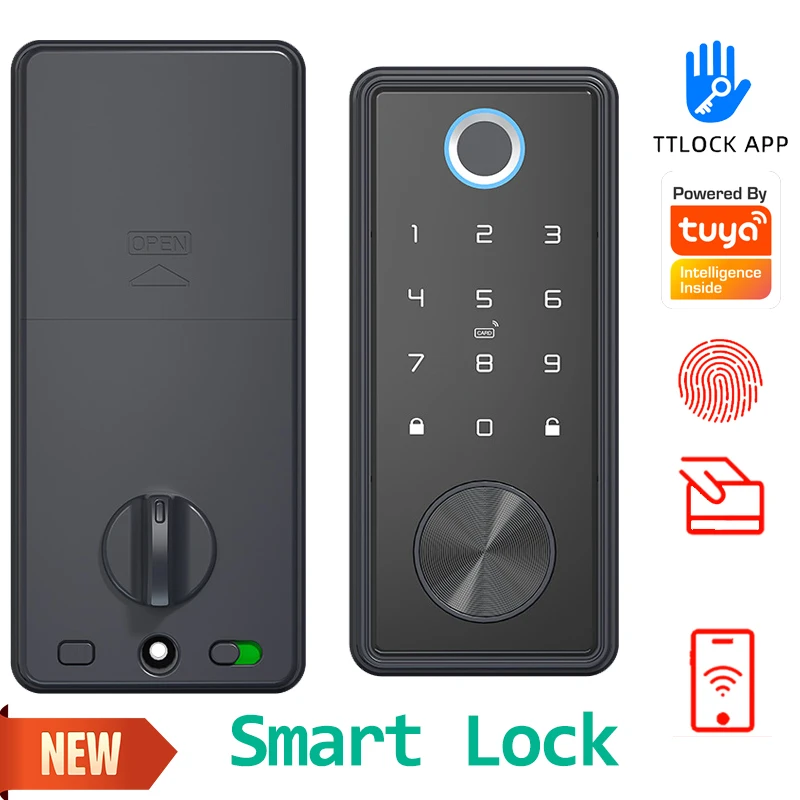 Smart Door Lock TTLock & Tuya APP Remote Control Fingerprint Digital Password Card Automatic Unlock Lock Fechadura Eletrônica
Smart Door Lock TTLock & Tuya APP Remote Control Fingerprint Digital Password Card Automatic Unlock Lock Fechadura Eletrônica