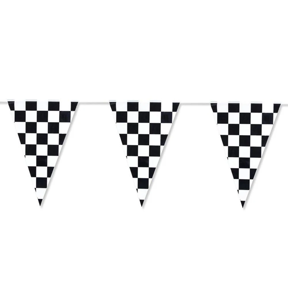 Bunting Flags Home Outdoor Checkered Garland Banner Bunting PE Party Pennant Flag Racing 30cm X 40cm Black White
Bunting Flags Home Outdoor Checkered Garland Banner Bunting PE Party Pennant Flag Racing 30cm X 40cm Black White
