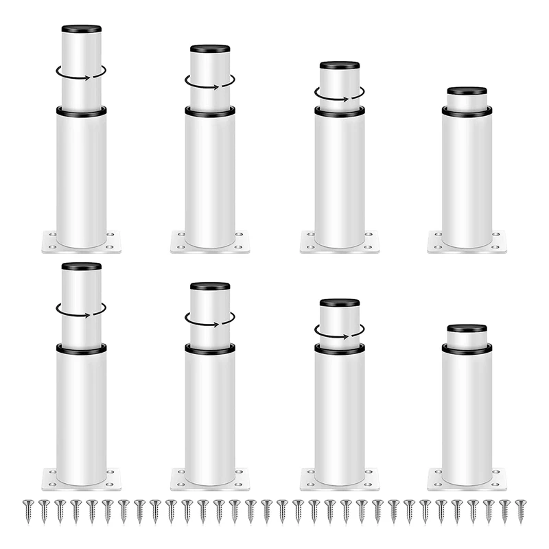 8 PCS Adjustable Furniture Legs, Cabinet Feet Height Adjustable 120 Mm -180 Mm White
8 PCS Adjustable Furniture Legs, Cabinet Feet Height Adjustable 120 Mm -180 Mm White