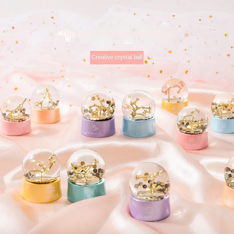 Twelve Constellation Glass Crystal Ball Girl Heart Desktop Decorative Resin Ornament Birthday Gift Creative Crystal Ball
Twelve Constellation Glass Crystal Ball Girl Heart Desktop Decorative Resin Ornament Birthday Gift Creative Crystal Ball