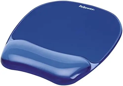 

Гелевый прозрачный коврик для мыши/подставка для запястья, синий (91141)