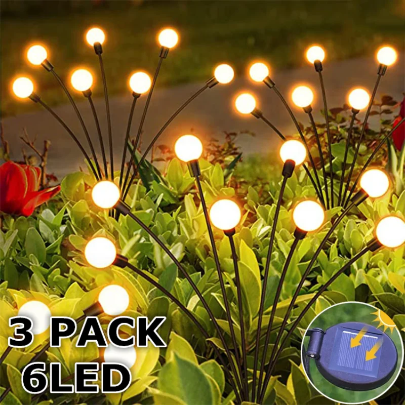 3 Pack Solar Led Light Outdoor Garden Decoration Outdoor LED Solar Light Garden Landscape Firefly Lights Christmas Garden Lamp
3 Pack Solar Led Light Outdoor Garden Decoration Outdoor LED Solar Light Garden Landscape Firefly Lights Christmas Garden Lamp