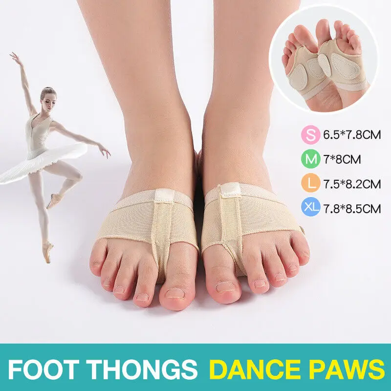 

1Pair Girls Women Belly Ballet Half Shoes Split Soft Sole Paw Dance Feet Protection Toe Pad Latin Practice Foot Cover Front Pad