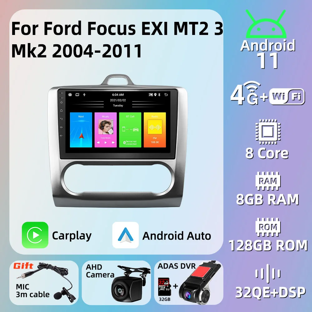 Автомобильный радиоприемник 2 Din Android для Ford Focus EXI MT2 3 Mk2 2004-2011 WIFI GPS навигация автомобильный стерео Мультимедийный плеер авторадио
Автомобильный радиоприемник 2 Din Android для Ford Focus EXI MT2 3 Mk2 2004-2011 WIFI GPS навигация автомобильный стерео Мультимедийный плеер авторадио