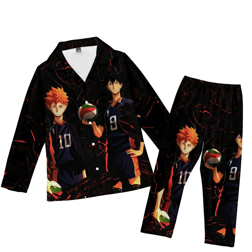 2022 Haikyuu! Летние женские пижамные комплекты с длинным рукавом и брюками, шелковая пижама, домашняя одежда для сна, атласная пижама в стиле хип-хоп, одежда 
2022 Haikyuu! Летние женские пижамные комплекты с длинным рукавом и брюками, шелковая пижама, домашняя одежда для сна, атласная пижама в стиле хип-хоп, одежда