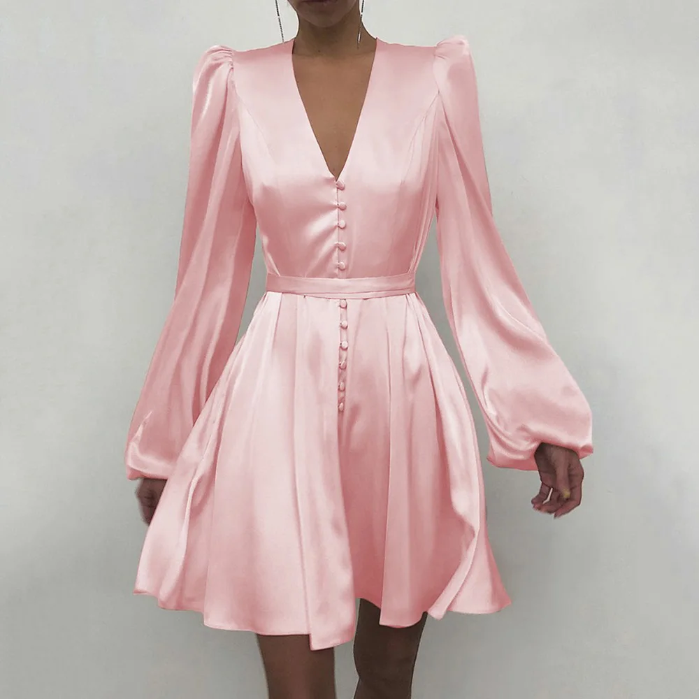 2022 Spring Solid Color Sexy Mini Dress V Neck High Waist Line Lantern Long Sleeve Floral Print Women Vintage Skirt Vestidos
2022 Spring Solid Color Sexy Mini Dress V Neck High Waist Line Lantern Long Sleeve Floral Print Women Vintage Skirt Vestidos