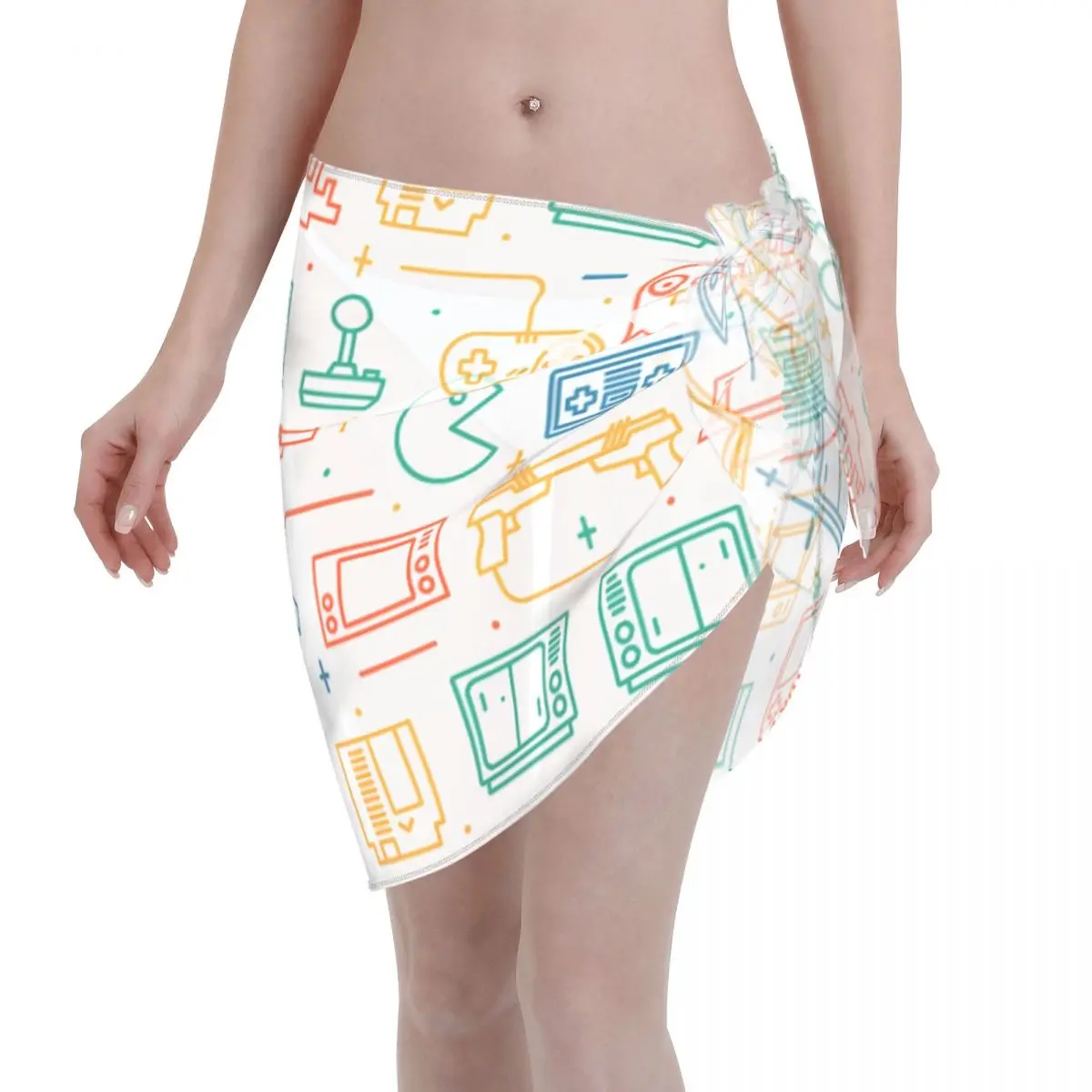 Sexy Women Gamer Electronic Sheer Kaftan Sarong Swimsuit Game Lovers Interesting Bikinis Cover-Ups Skirts Ladies Skirt
Sexy Women Gamer Electronic Sheer Kaftan Sarong Swimsuit Game Lovers Interesting Bikinis Cover-Ups Skirts Ladies Skirt