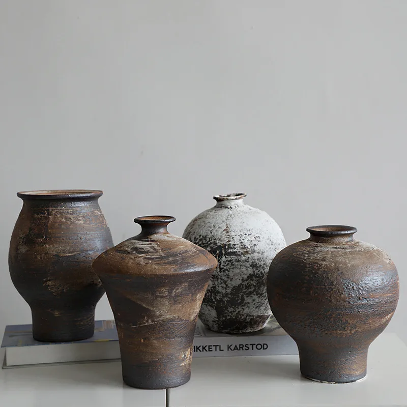 Ceramic Vase Decoration Living Room Decoration White Wabi-sabi Style Rough Pottery Pot Creative Hydroponic Flower Device
Ceramic Vase Decoration Living Room Decoration White Wabi-sabi Style Rough Pottery Pot Creative Hydroponic Flower Device