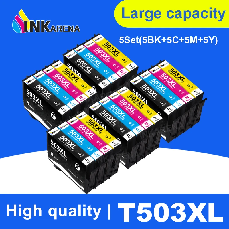 INKARENA 503XL 503 XL T503 T503XL картридж с чернилами для струйных принтеров для Epson
INKARENA 503XL 503 XL T503 T503XL картридж с чернилами для струйных принтеров для Epson
