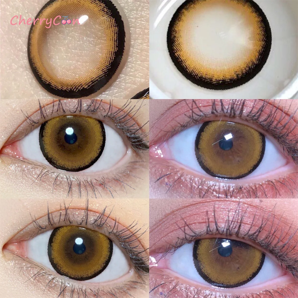 CherryCon Holy brown new popular Contact Lenses Colored Softfor Eyes big beautiful pupil Contact Lens Myopia degrees 2pcs/Pair
CherryCon Holy brown new popular Contact Lenses Colored Softfor Eyes big beautiful pupil Contact Lens Myopia degrees 2pcs/Pair
