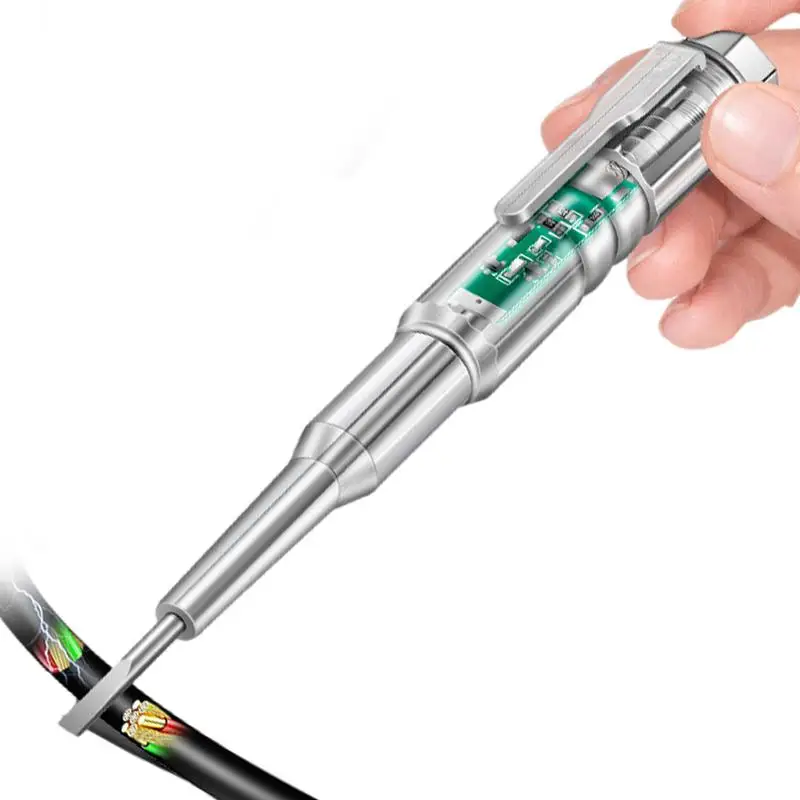 Electric Alert Tester Volt Test Pen Voltage Detector Electroprobe Home Circuit Tester Plastic Handle Non-Contact AC Pen
Electric Alert Tester Volt Test Pen Voltage Detector Electroprobe Home Circuit Tester Plastic Handle Non-Contact AC Pen