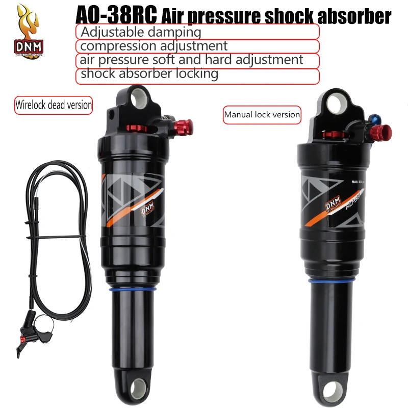 DNM AO-38RC Air Rear Shock Air Pressure Adjustable 165mm 190mm 200mm Folding Bike Mountain Bike Bicycle Rear Shock Absorber
DNM AO-38RC Air Rear Shock Air Pressure Adjustable 165mm 190mm 200mm Folding Bike Mountain Bike Bicycle Rear Shock Absorber